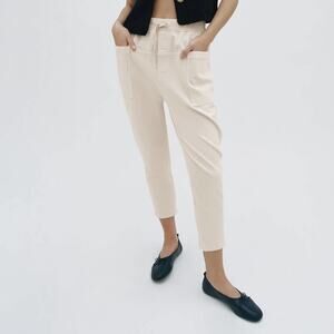ZARA PANTS THE SLIM CARGO ECRU
